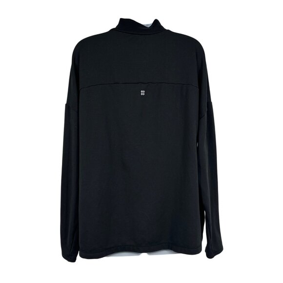 Sweaty Betty Long Sleeve Turtleneck Top W/ Thumbholes & Side Zipper Pockets Sz L - Picture 6 of 10